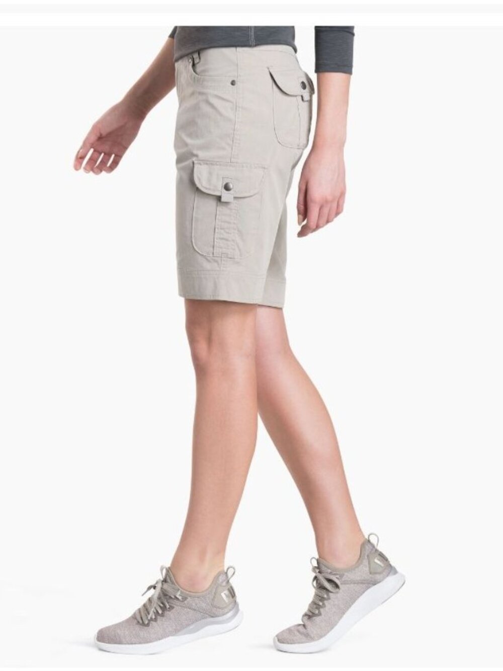 NWT Kuhl Splash 11” Inseam Cargo Shorts Women’s 10/12 UPF50 MSRP$70 Beige** - Picture 3 of 13